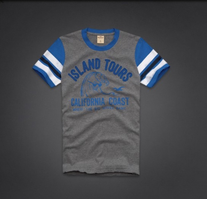 Hollister Hombres De Cuello Redondo Corto Remera HCO4099